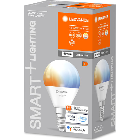 Ledvance smart+ kronepære 4,9W - dæmpbar