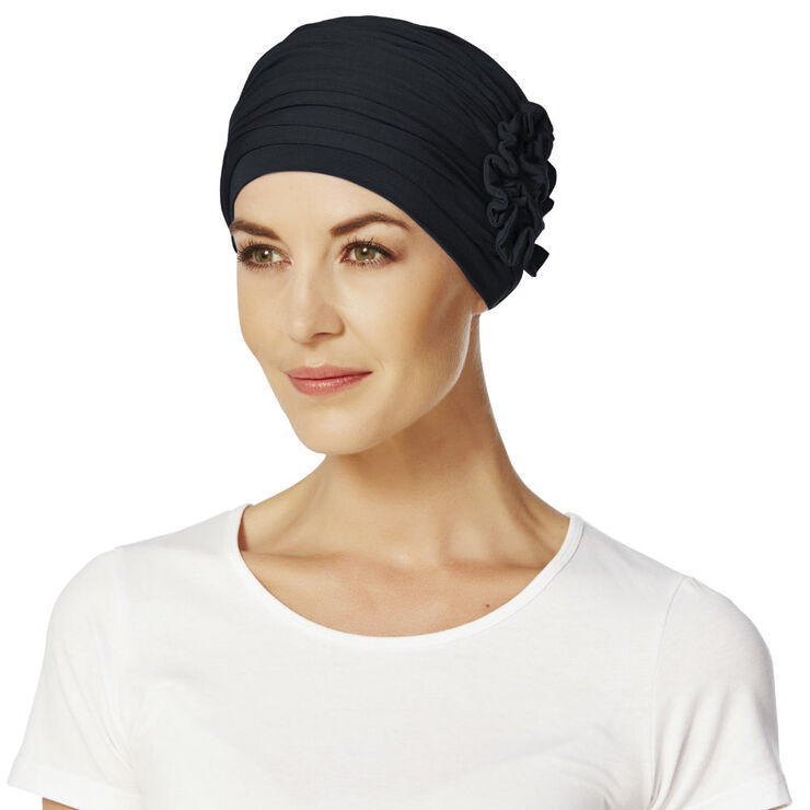 Christine Headwear Lotus turban Blue melange