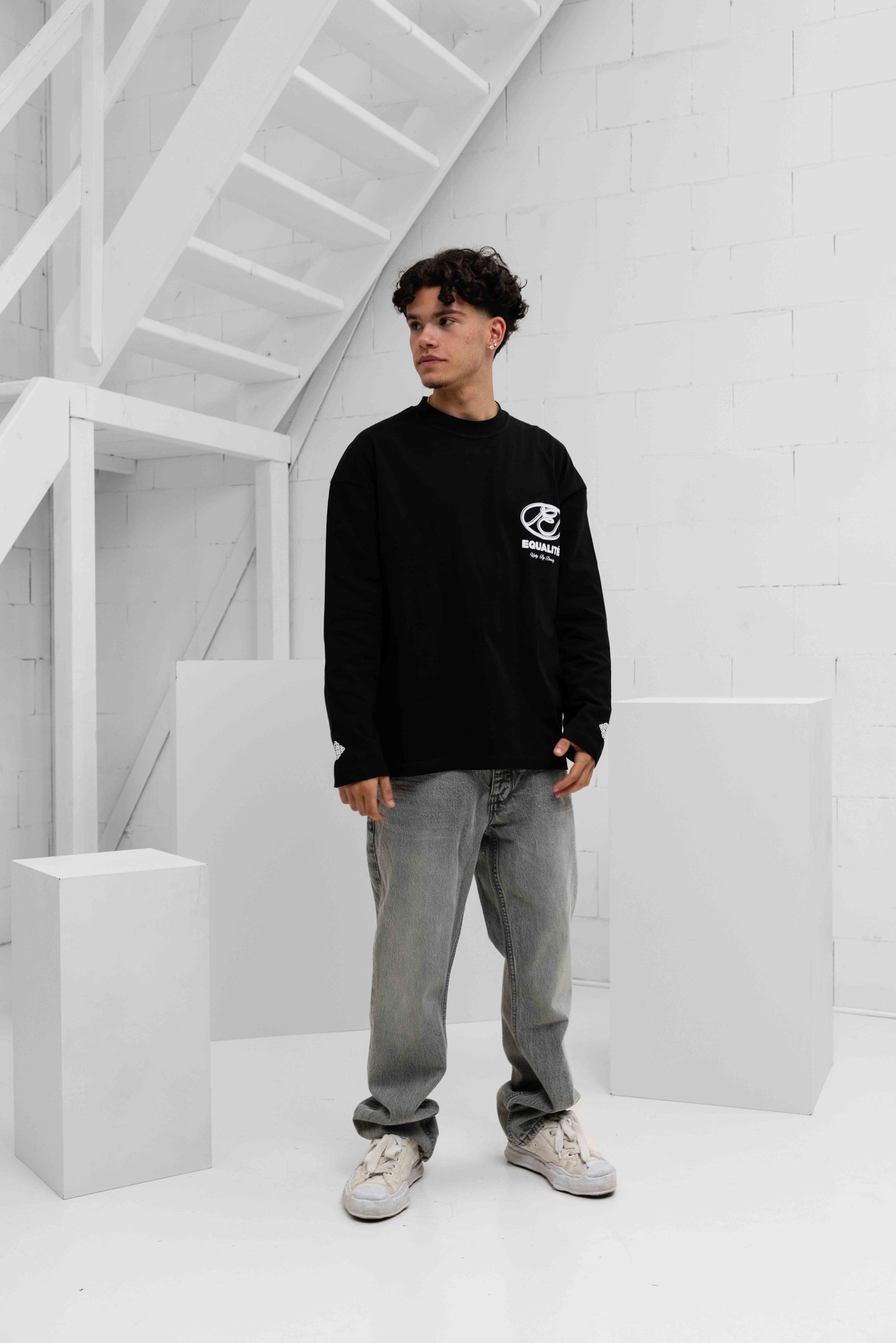Equalité Arid Oversized Longsleeve Heren Zwart