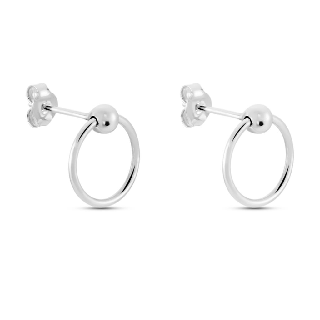 Boucles D'oreilles Pendantes Tatyanna Argent Blanc