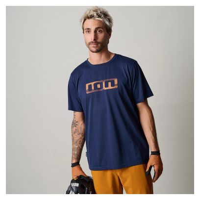 Maillot VTT manches courtes ION Ionic DR Bleu Homme