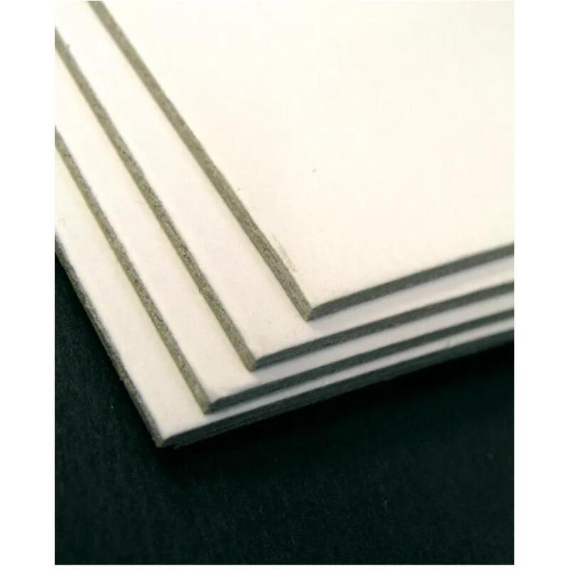 Carton Mi-fin 1,8mm 10F 50x65cm 1200g - Blanc et gris