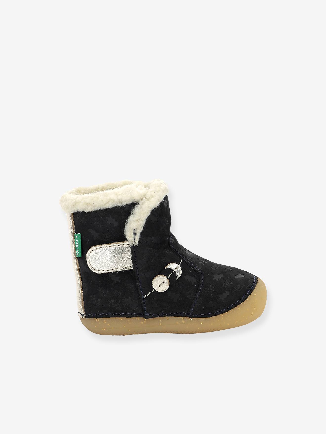 Botinhas So Windy KICKERS® First Steps, Bege Bebê