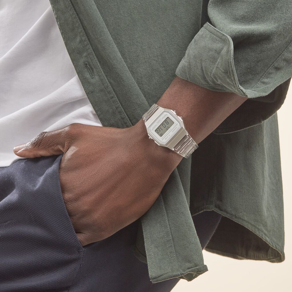 Montre Casio Collection Vintage Edgy Blanc