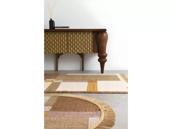 Tapis en coton 240 cm diam.