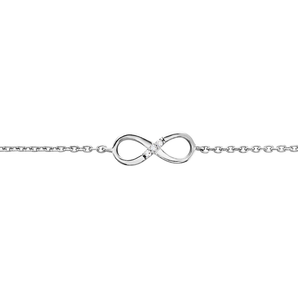 Bracelet Nohemi Argent Blanc Oxyde De Zirconium