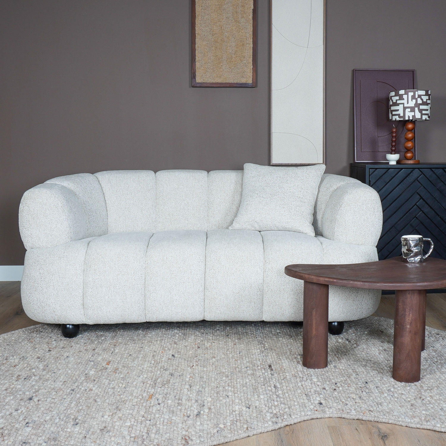 2-zitsbank Rocco beige