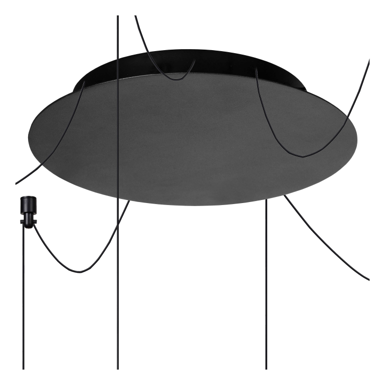 Lucide Lorenz 6 cluster hanglamp LED rond zwart