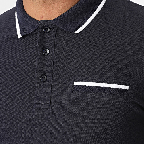 Polo A Manches Courtes Pop Bleu Marine