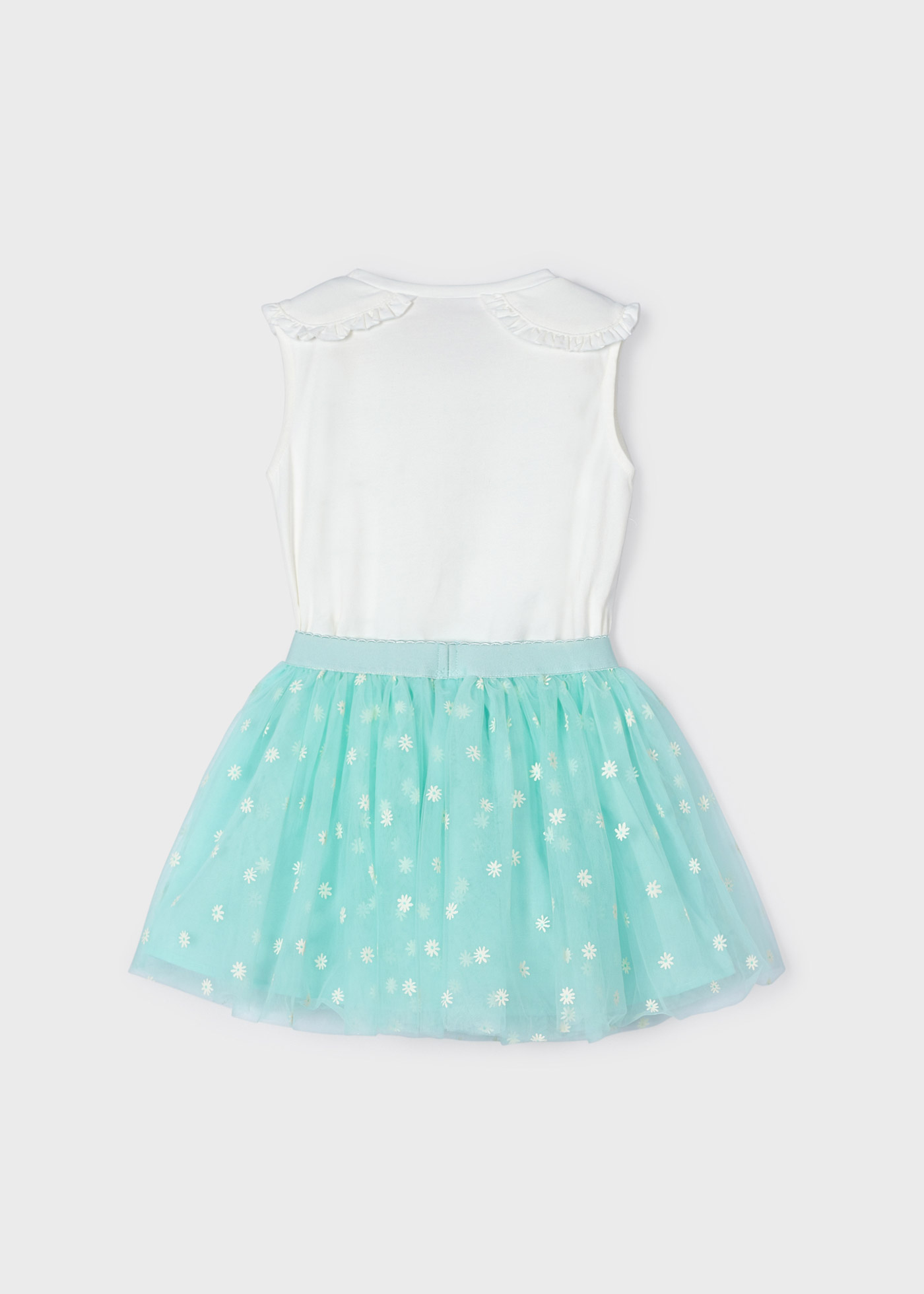 Conjunto de duas peças com saia de tule para meninas