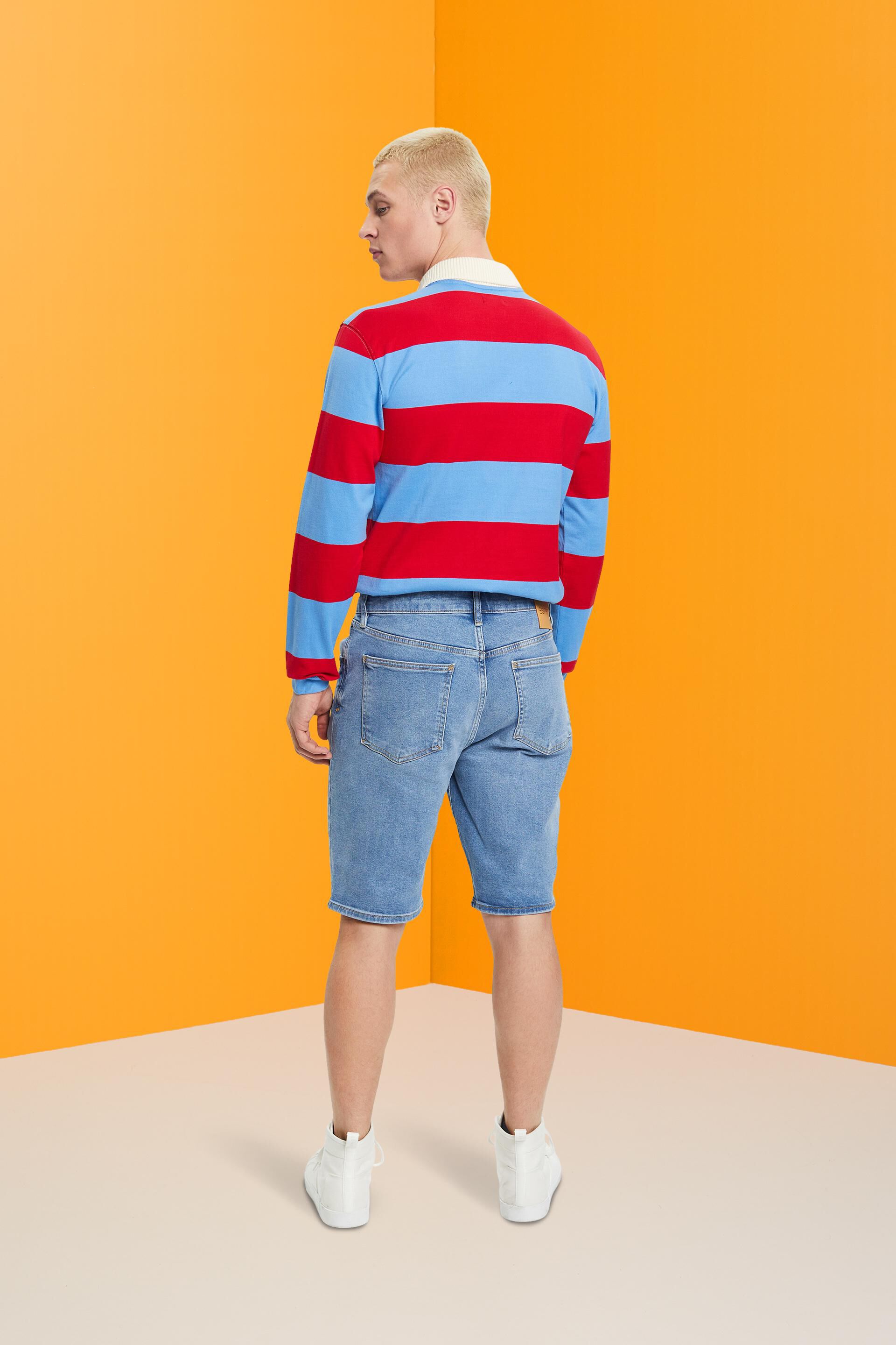 Short en jean décontracté de coupe Slim Fit