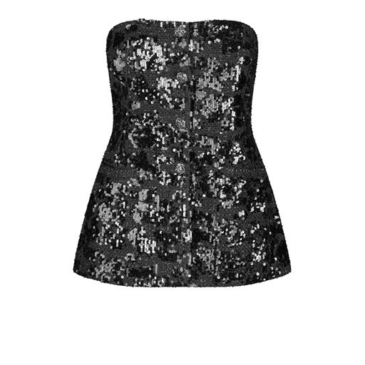 Second Female Flakes Top, Black, S