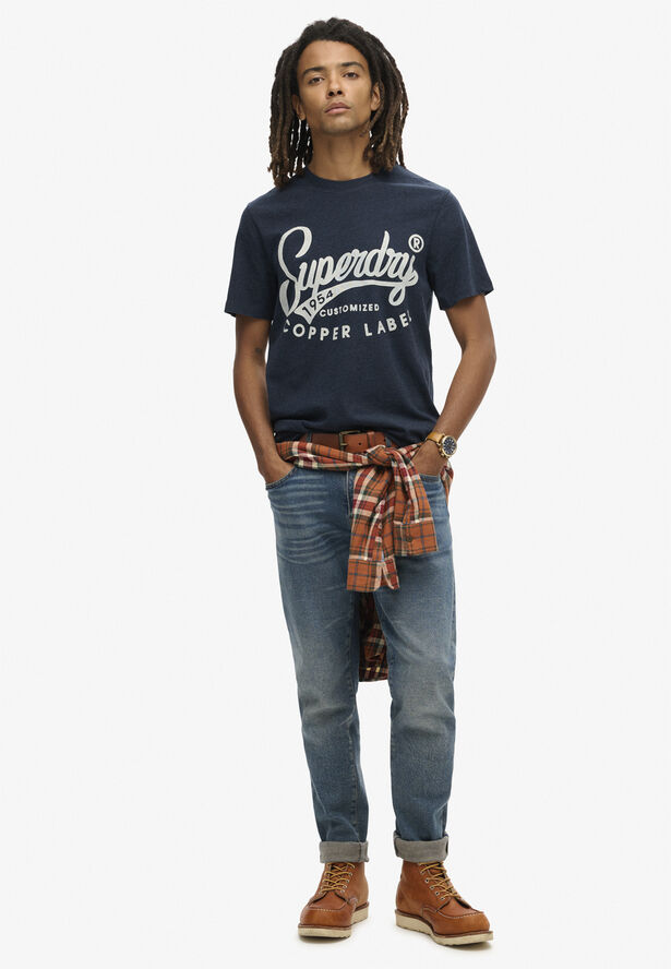 Superdry COPPER LABEL WORKWEAR T SHIRT Surplus black blue grit