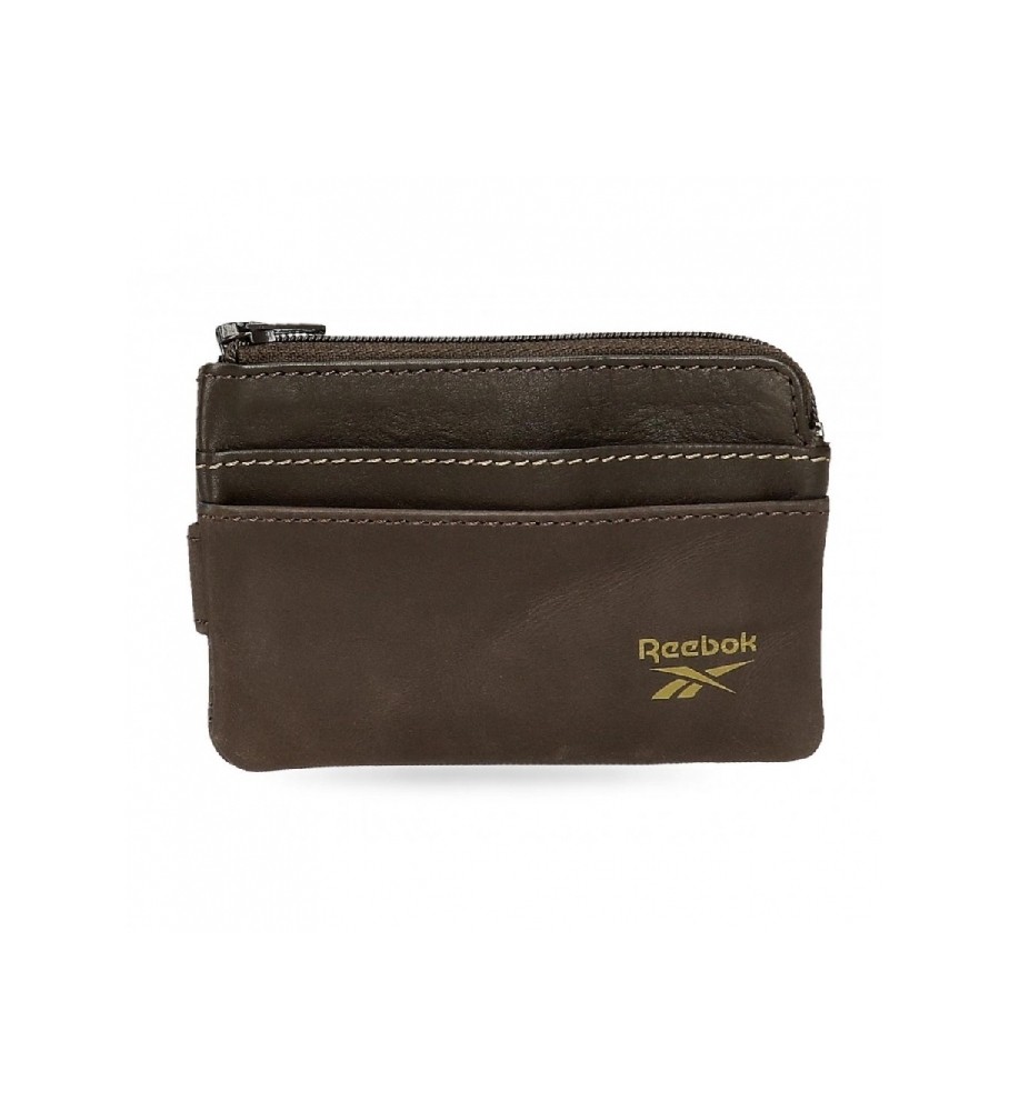 Carteira Reebok Division com porta-cartões, marrom