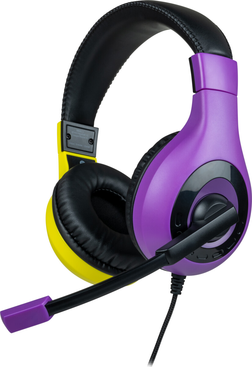 Bigben Interactive Stereo Gaming Headset V1 - Purple + Yellow - Switch