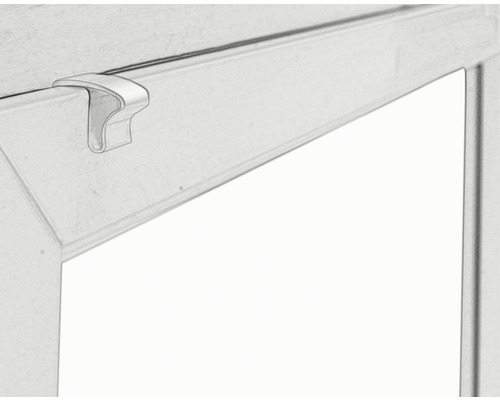 Aluminium jaloezie, zonder boren, wit, 40x130 cm, inclusief klembeugels