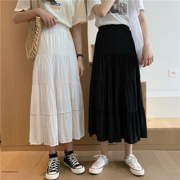 Mikiko - A-lijn midi-rok met laagjes
