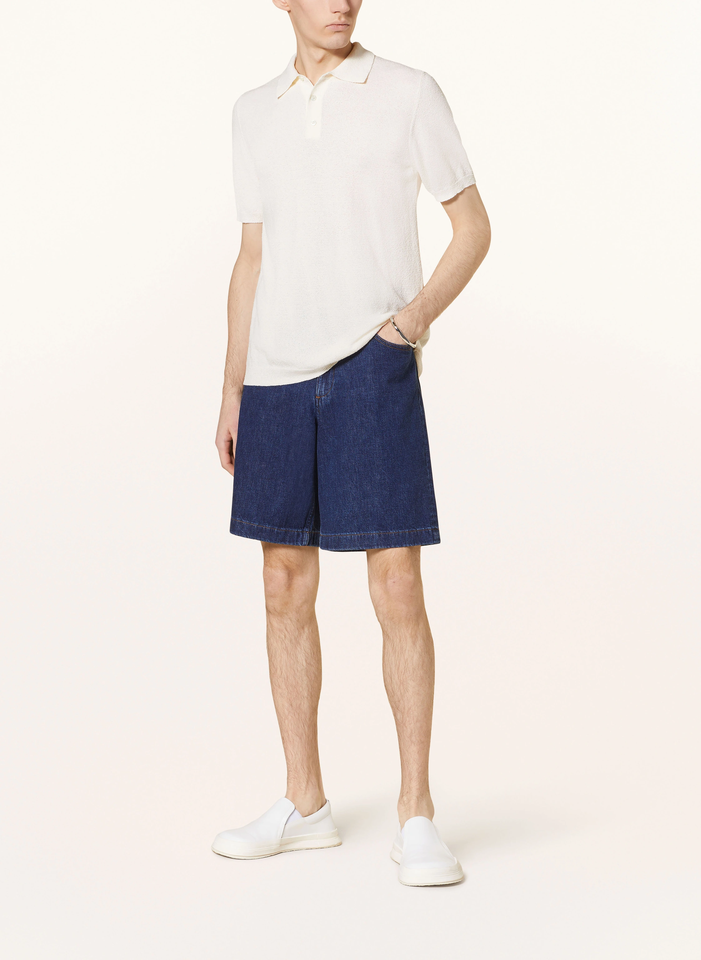 roberto collina Frottee-Poloshirt