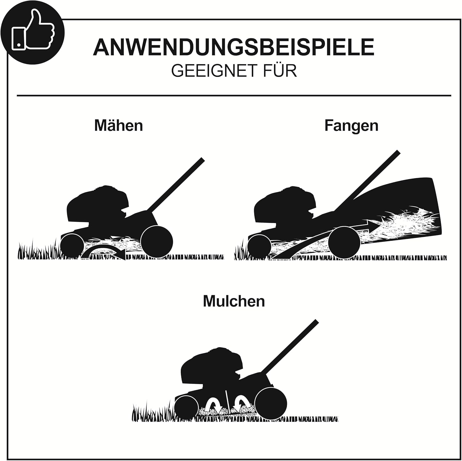Scheppach MS132-42B Benzin Rasenmäher Black Edition mit Antrieb | für Rasenflächen bis 800m² | Schnittbreite 42cm | Leistung 3,3PS | Schnitthöhenverstellung in 7 Stufen (25-75mm) | Fangbox 45L
