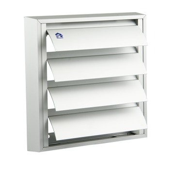 Renson opbouw overdrukrooster met lamellen ALU 173 x 173 mm