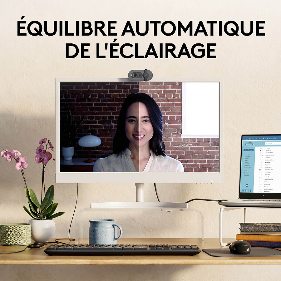 Logitech Brio 100 - Rose