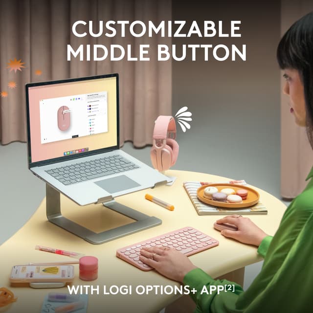 Logitech Pebble Mouse 2 M350s wireless mouse (Off-White)