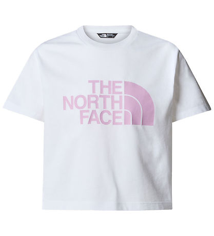 The North Face T-Shirt - Kurz geschnitten - Easy - Weiß/Cyber Pi