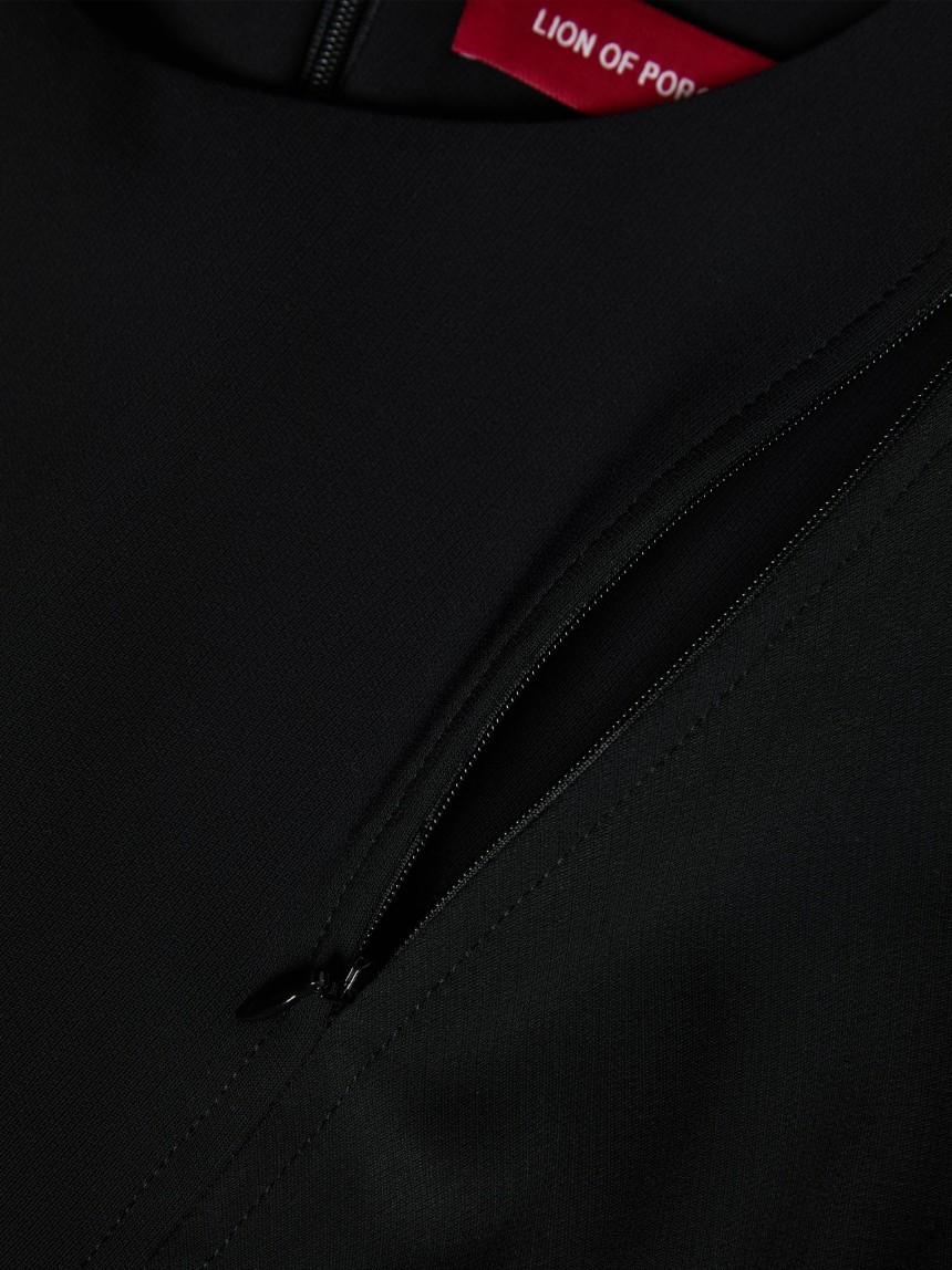 Vestido de malha comprido com cinto