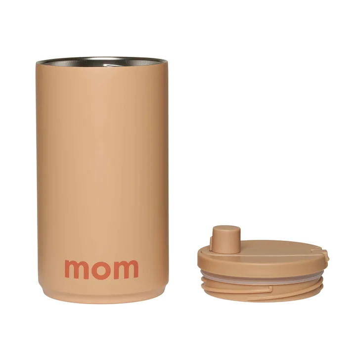 Design Letters - Travel Becher, 0.35 l, dad / beige