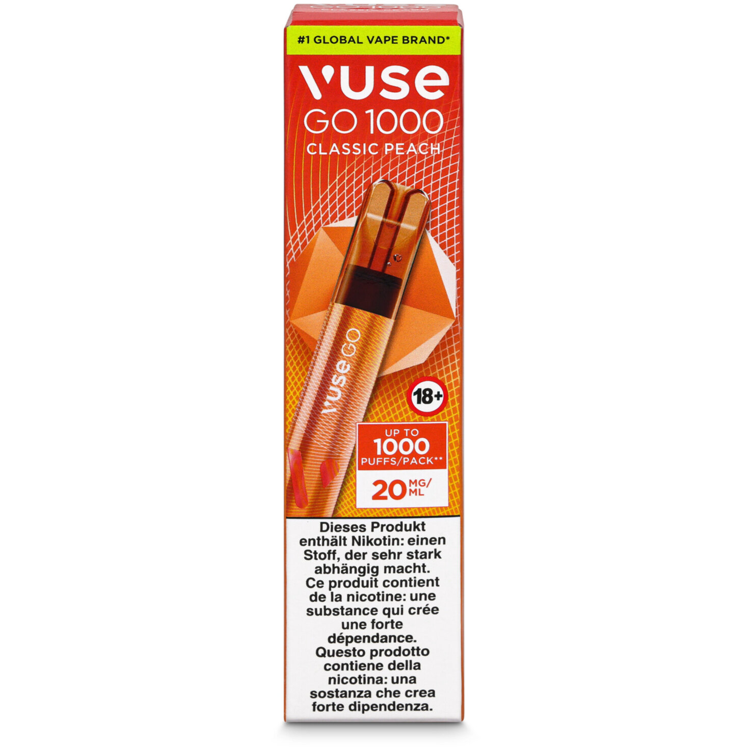 Vuse GO 1000 Pen Classic Peach