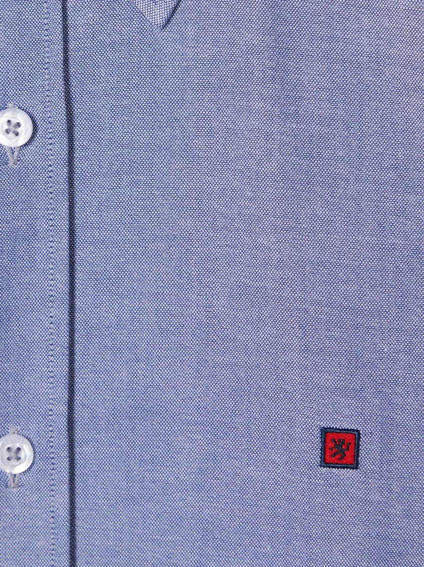 Camisa oxforf lisa regular fit