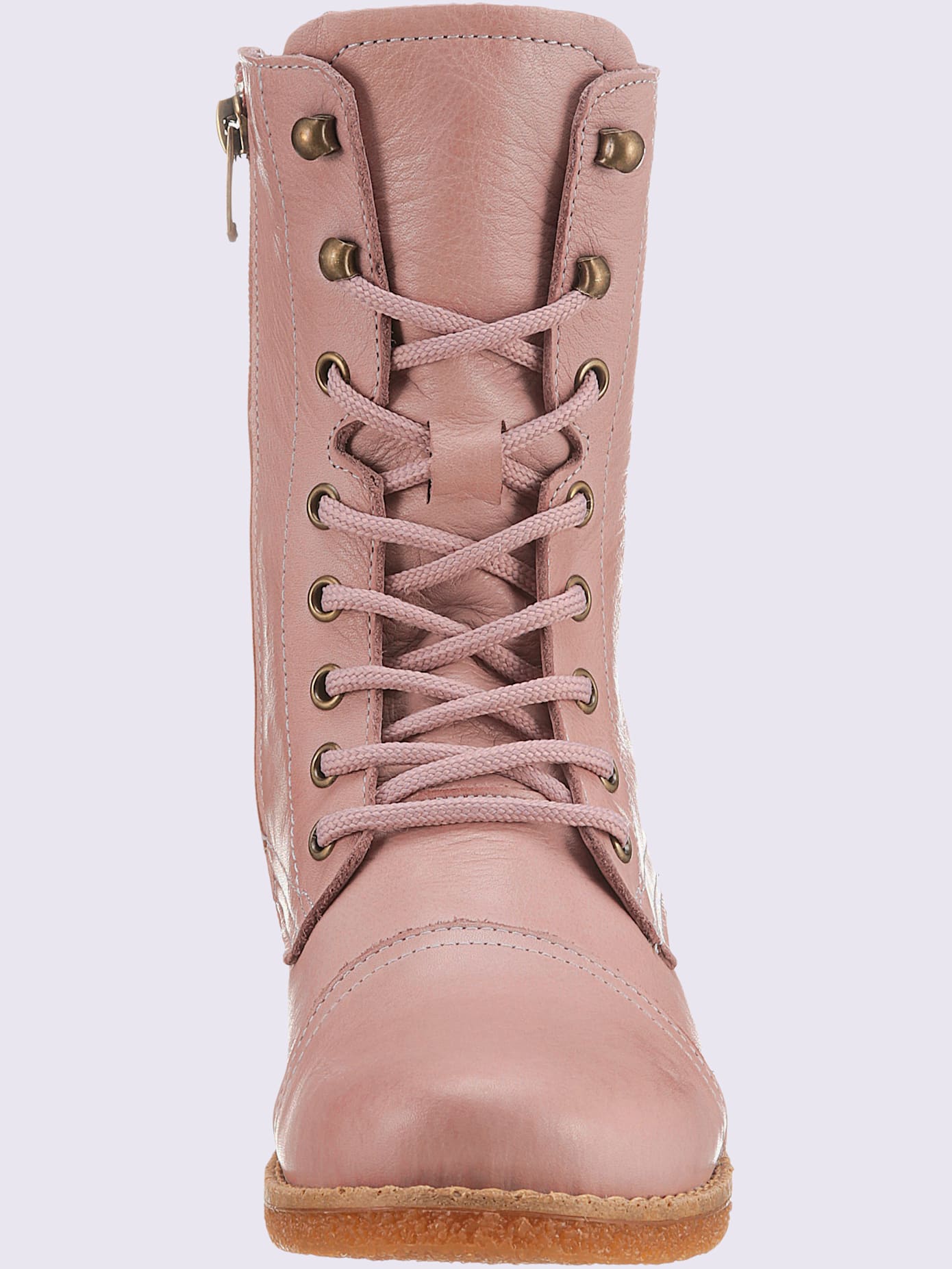 Bottines à lacets cuir nappa de vache