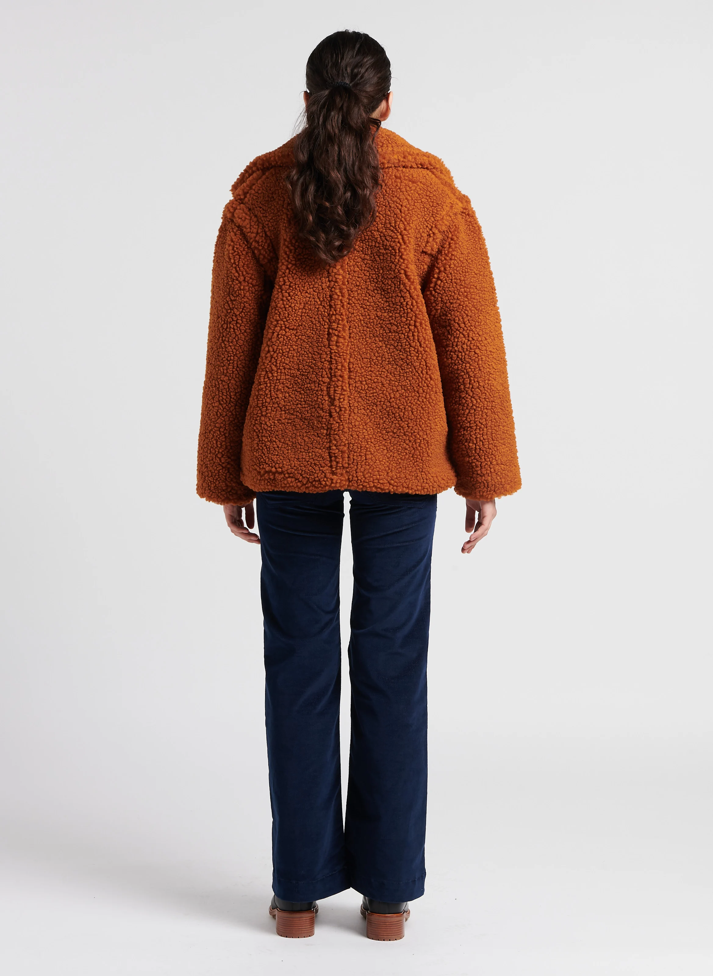 GATSBY - Pantalon évasé en coton mélangé | Bleu