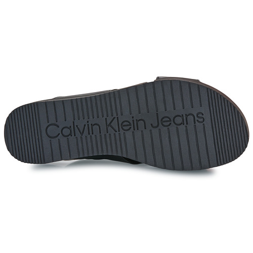 Calvin Klein Jeans - FLATFORM CROSS MG UC - Noir