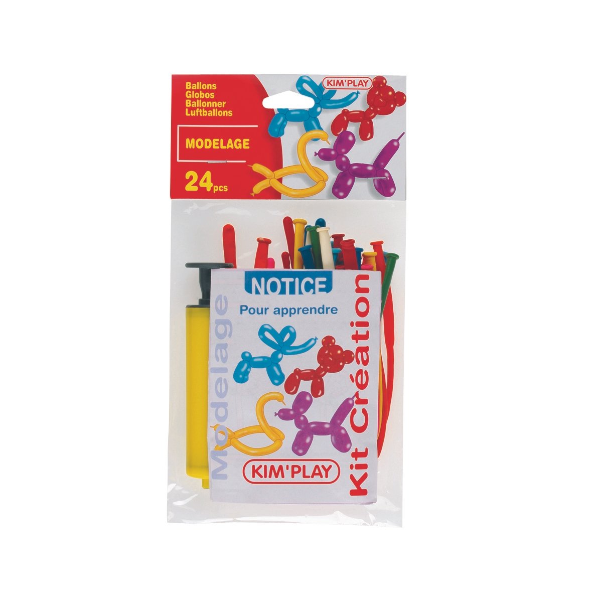 Kit Création 24 Ballons Modelage + Pompe