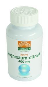 Mattisson Active magnesium citraat 400mg 60vc
