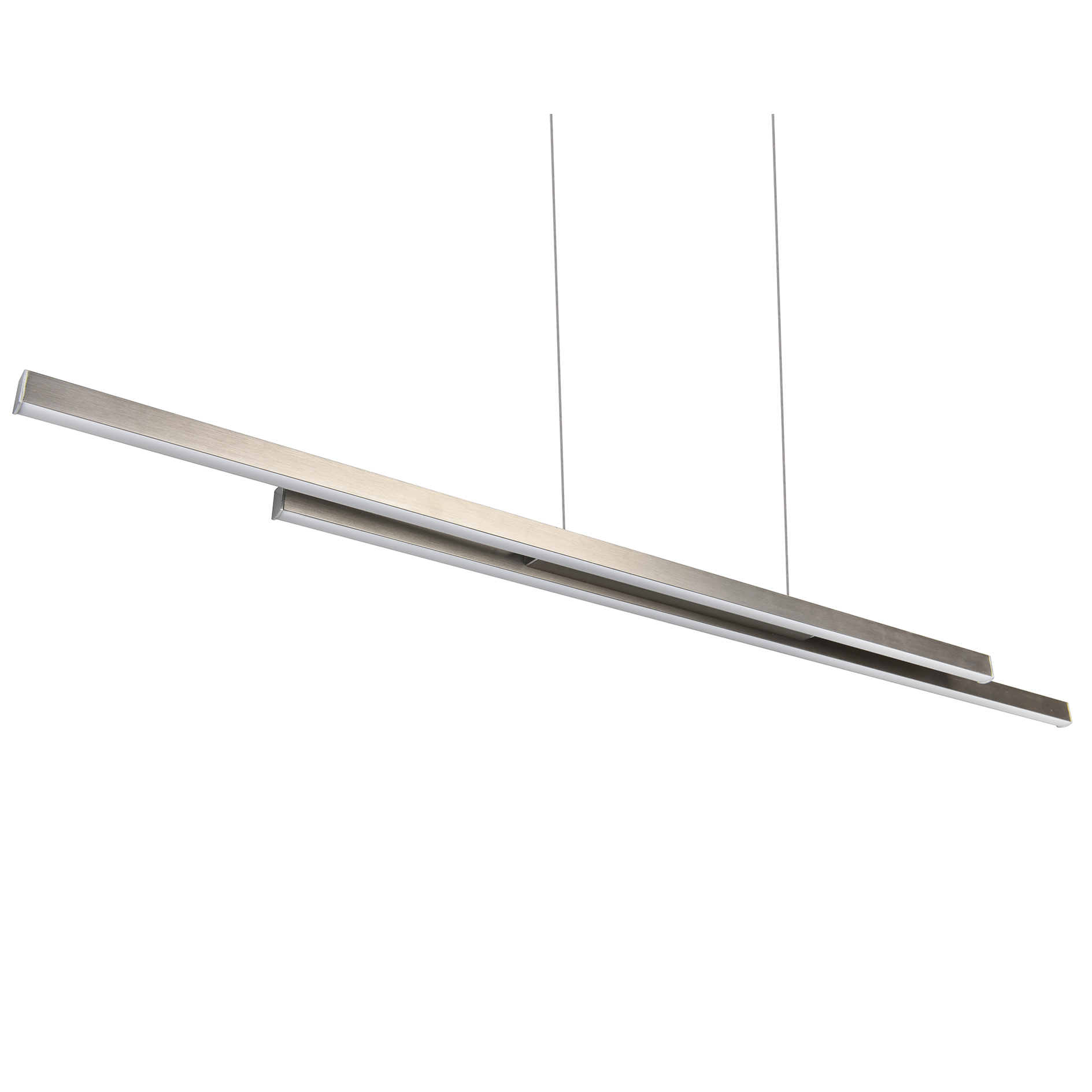 LED-Pendelleuchte - Nickel - 110 cm - höhenverstellbar