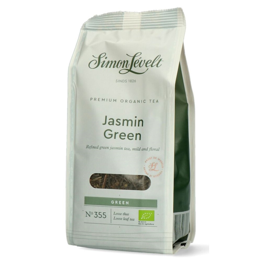 3x Simon Levelt Premium Organic Tea Jasmin Green90 gr