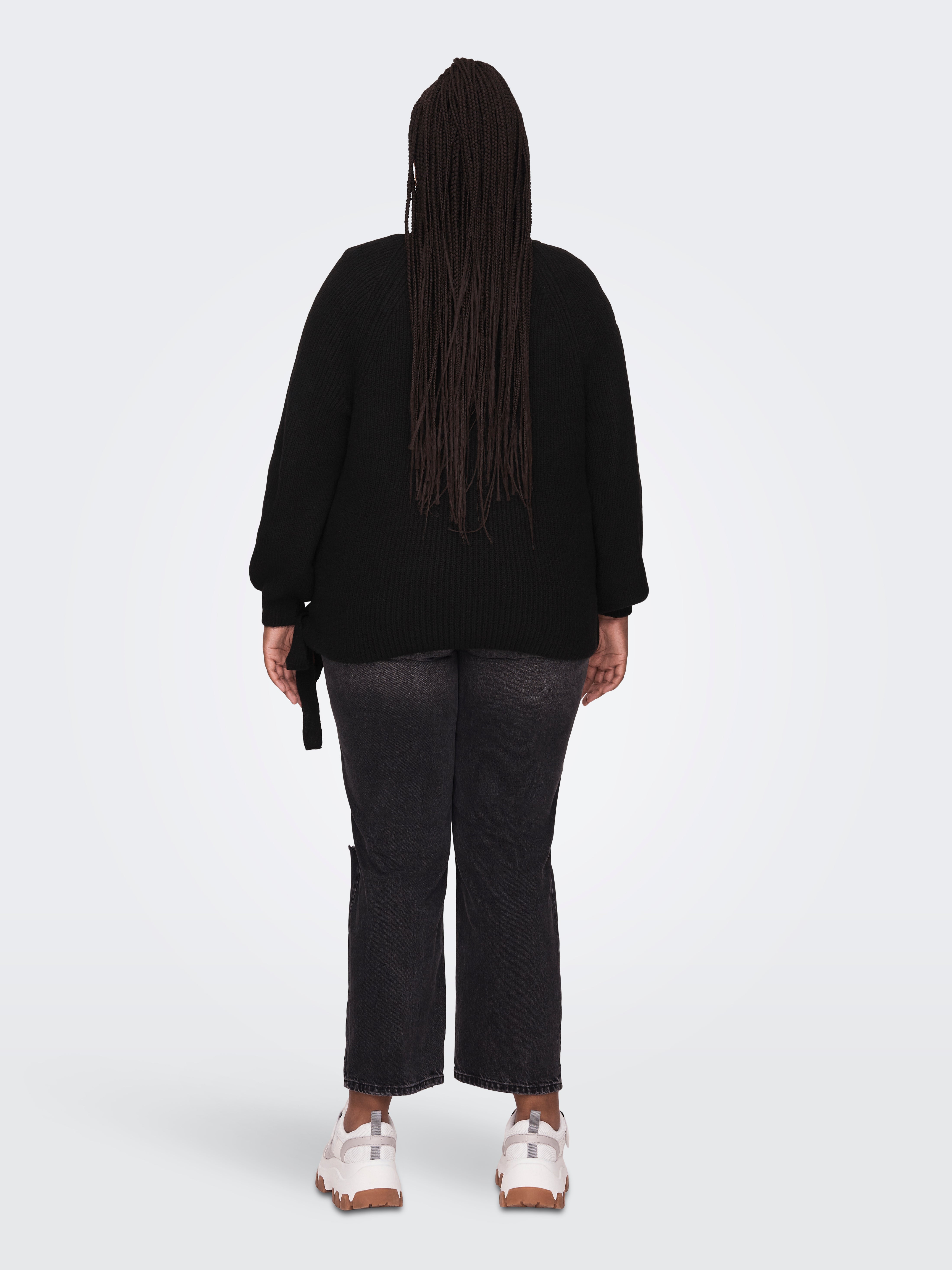 CARJADEI Strickjacke Black