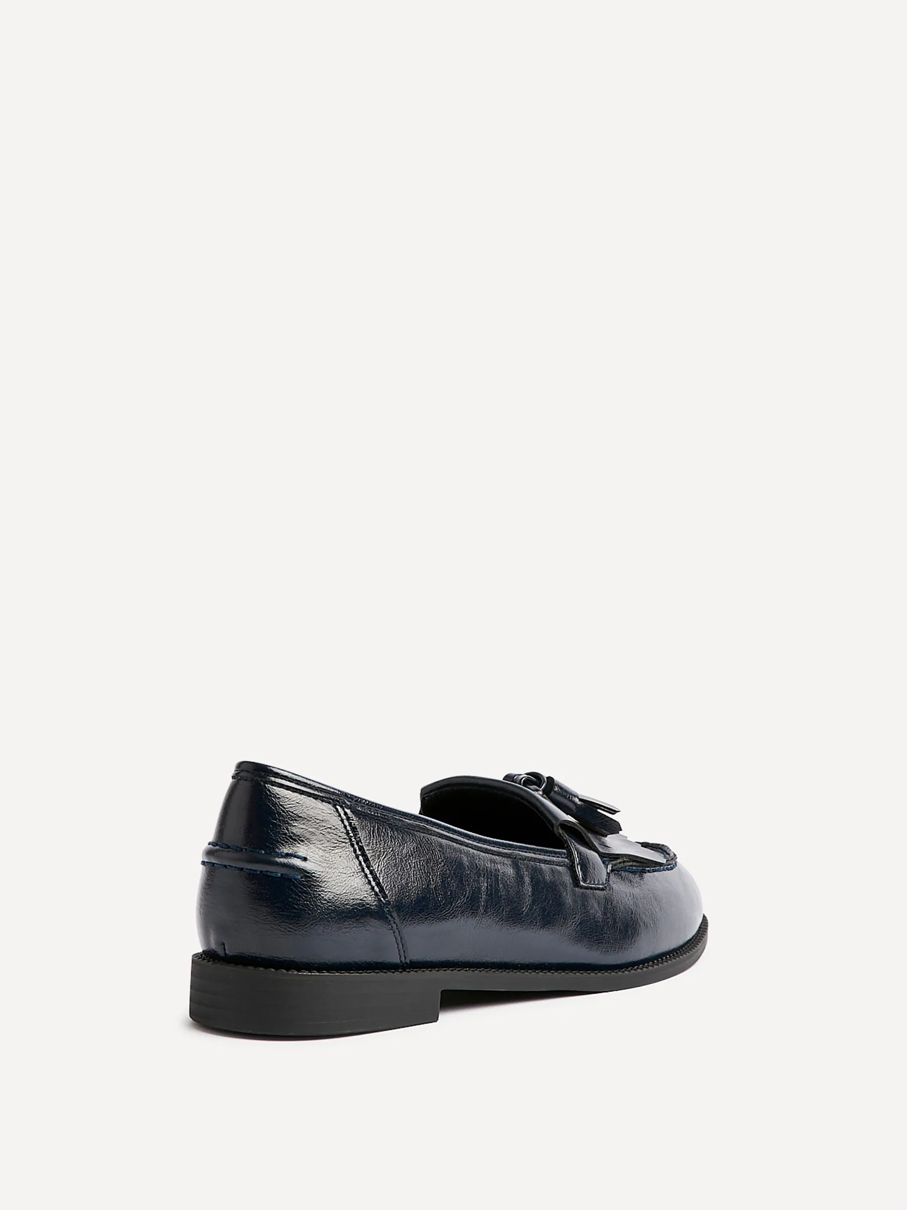 Blauw - Linzi Rosemary klassieke instaploafers met kwastjes