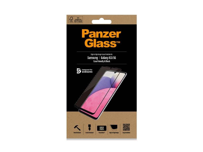 Panzerglass Displayschutz Case Friendly AB Galaxy A33 5G Display-Schutzfolie für das Samsung Galaxy A33 5G