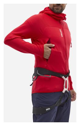 Polaire Millet Fusion Grid Hoodie Rouge Homme
