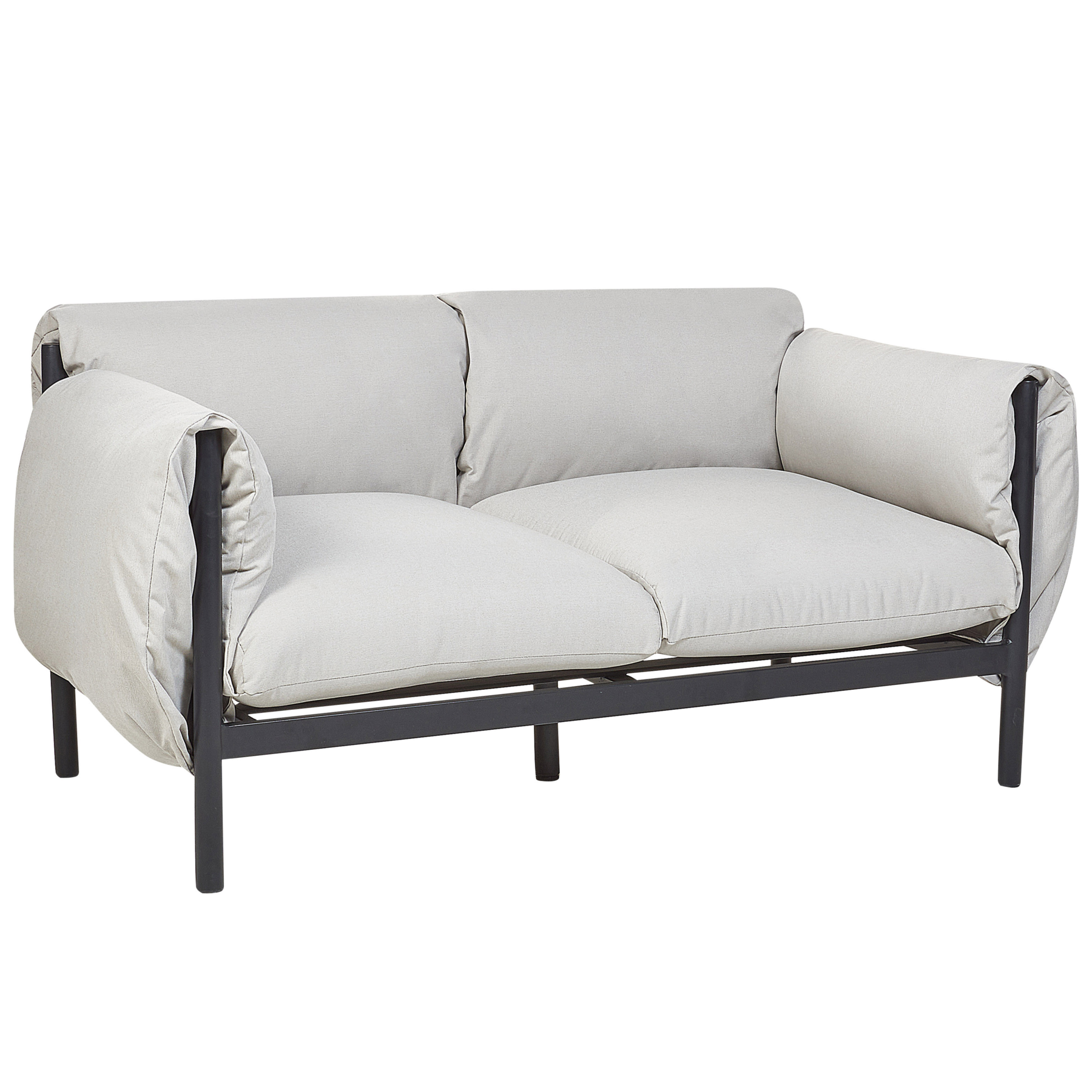 Beliani - ESPERIA - Loungeset 4-zits - Lichtgrijs - Aluminium