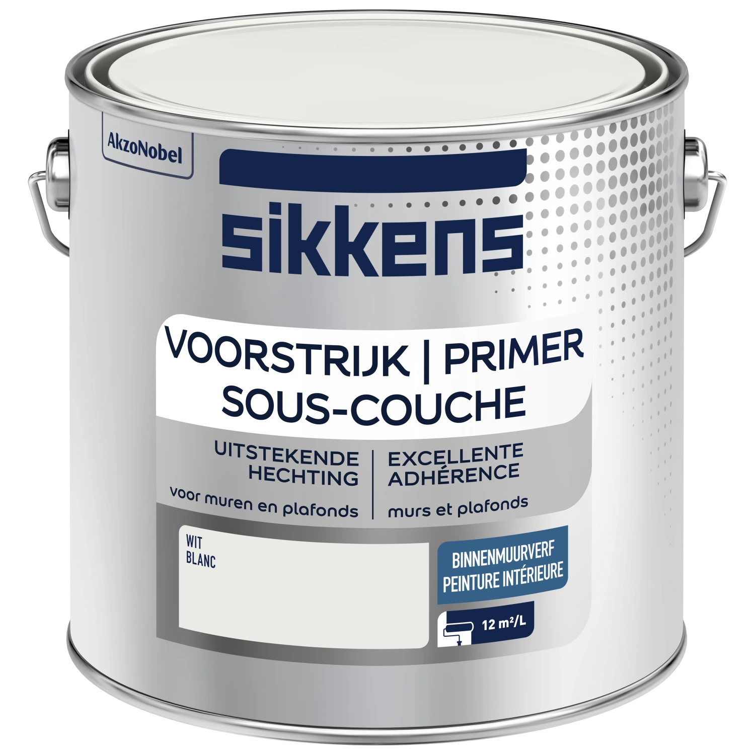 Sikkens Binnenmuurverf mat voorstrijk - wit - 2,5L