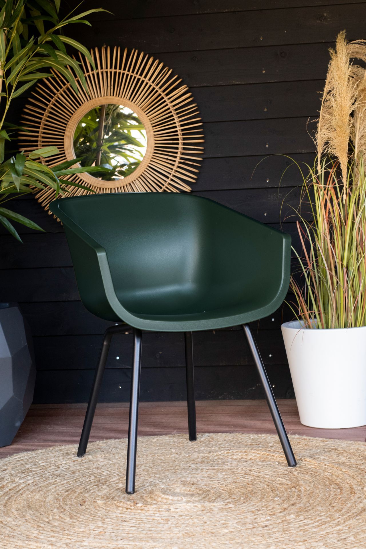 2x Dining Tuinstoel Classic Green 23.904.149 Amalia B58 x D55 x H80 cm