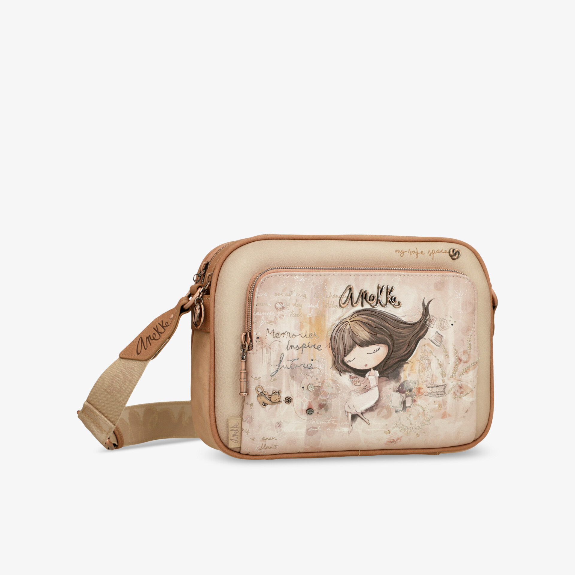 anekke MEMORIES Damen Umhängetasche beige