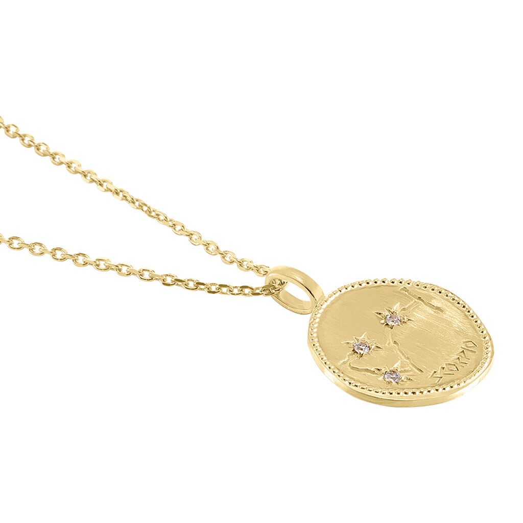 Collier Iago Plaqué Or Oxydes De Zirconium