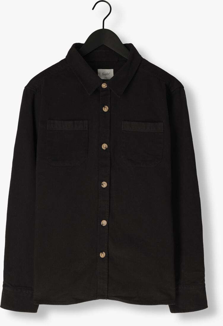 zwarte forét overshirt fellow twill shirt