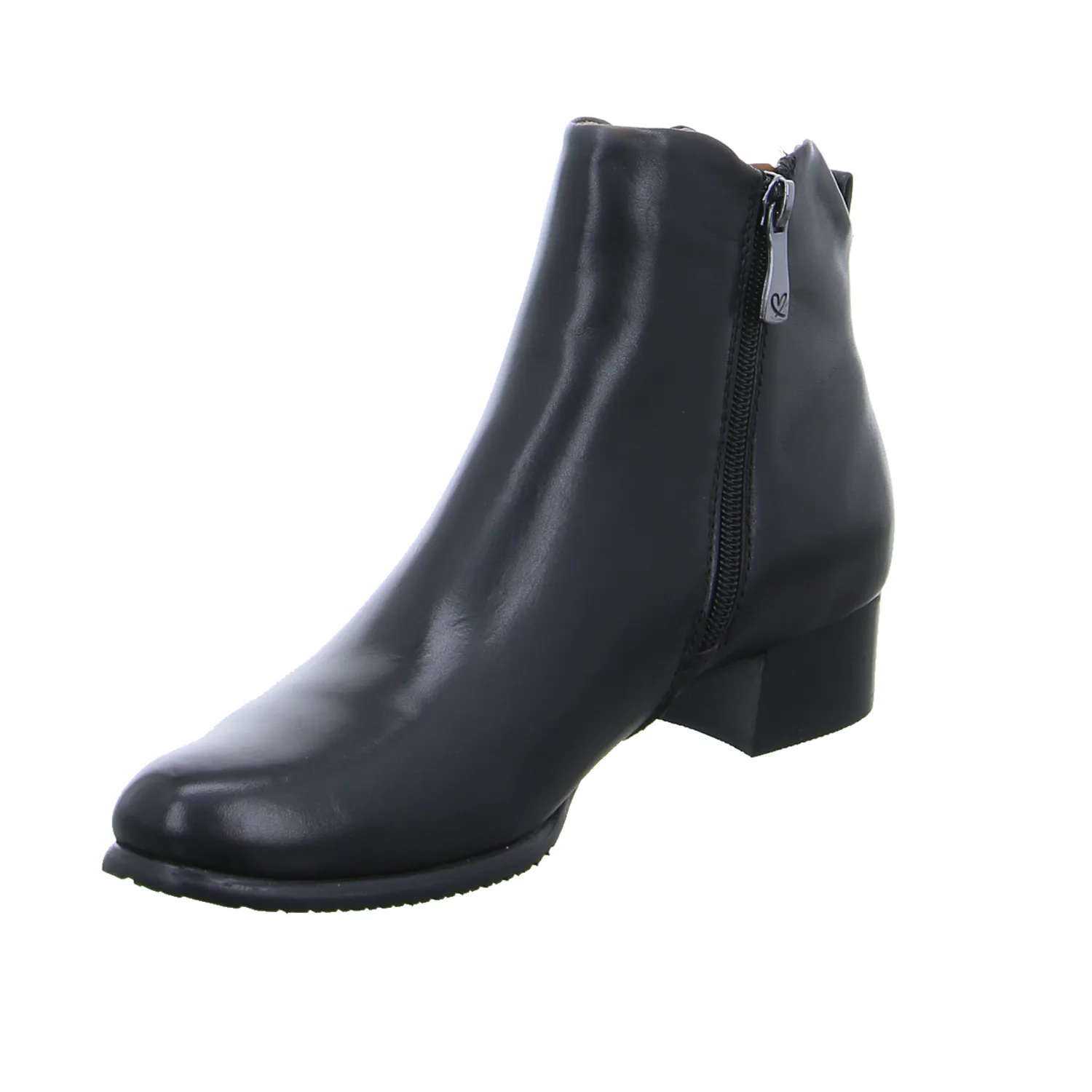 EVERYBODY Stiefelette Schwarz Leder