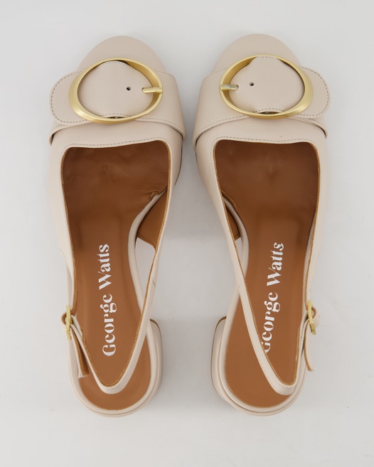 George Watts G9802 Slingpumps in Beige